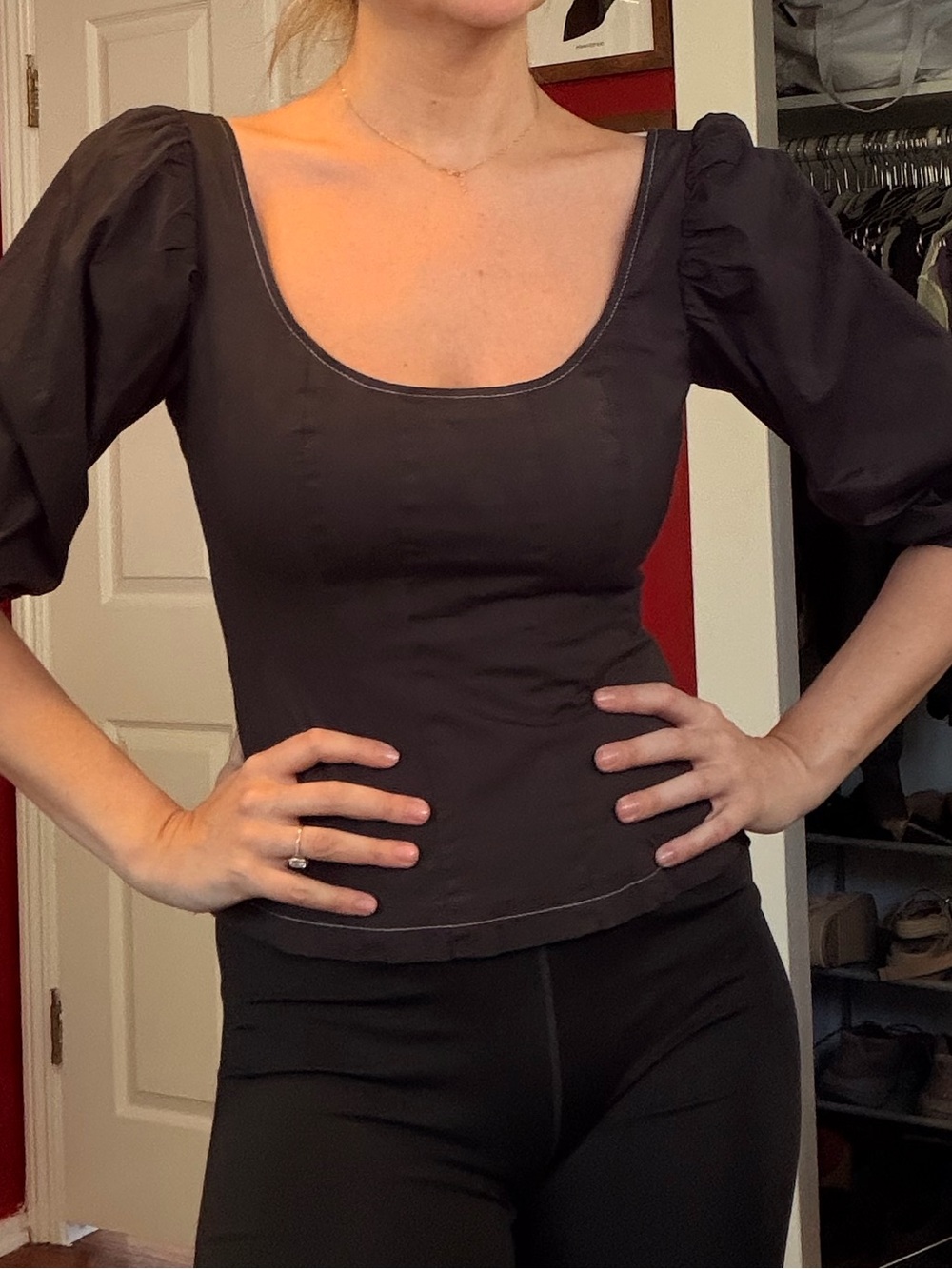 STAUD Peasant Top